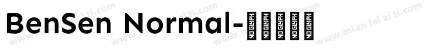 BenSen Normal字体转换